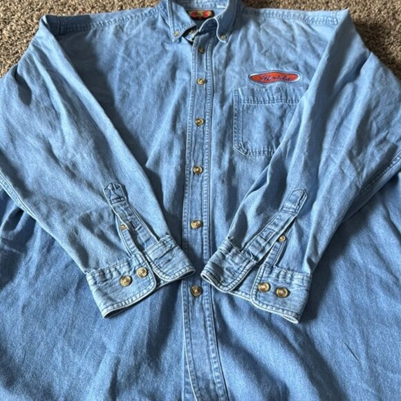 Florida Extra Large Blue Denim Shirt With Patch - Picture 6 of 9